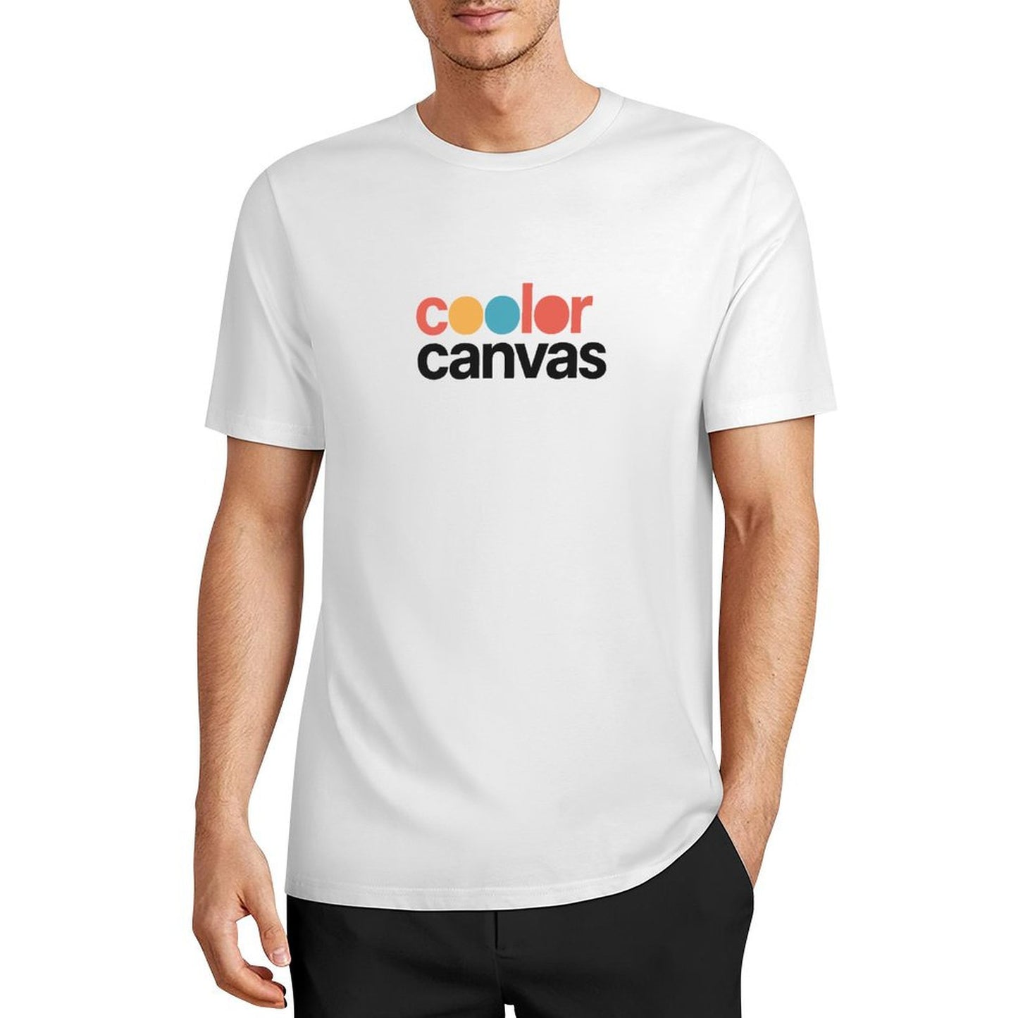 Men's all cotton printed T-shirt | Brand logo design | 100% cotton breathable | Casual and versatile summer style