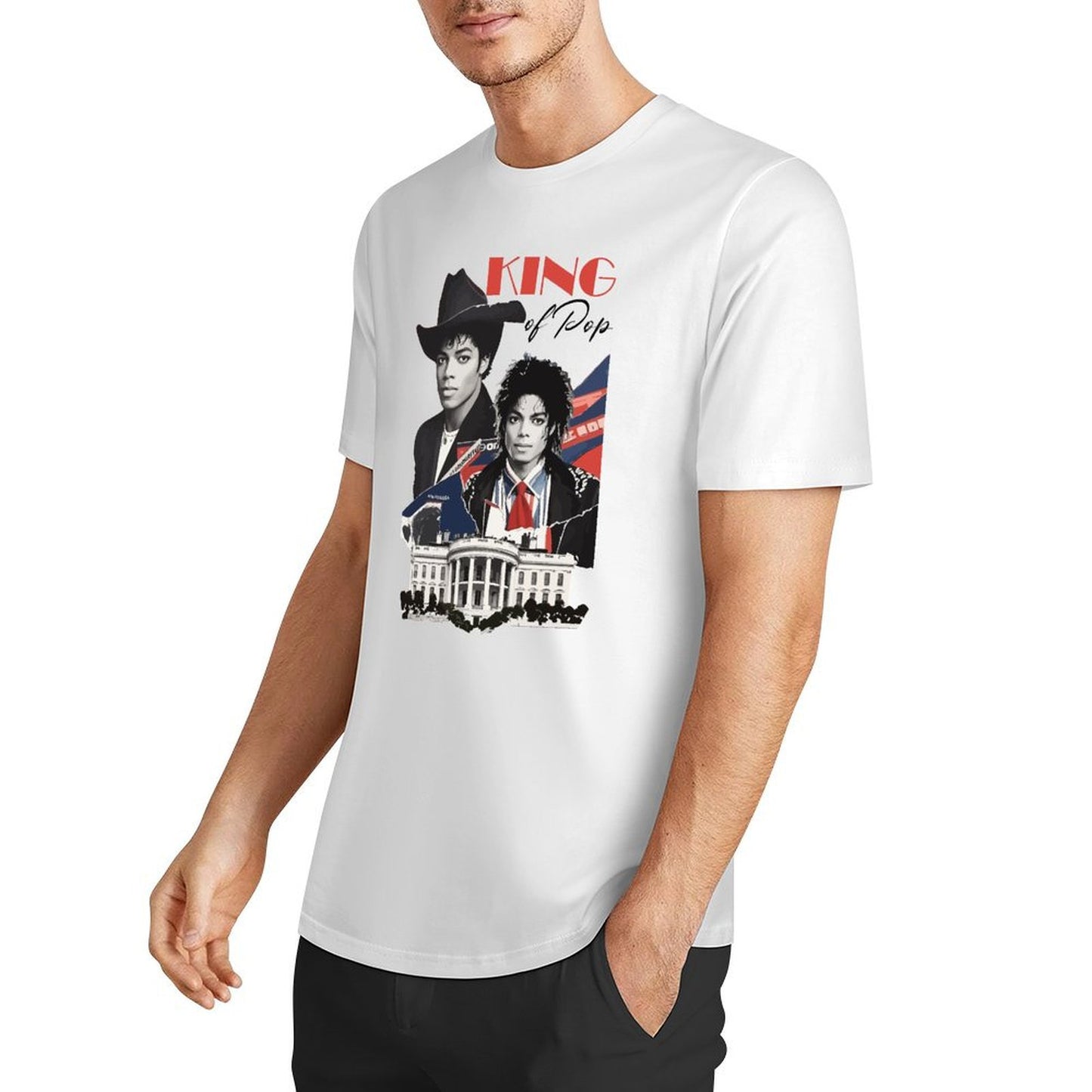 MJ Cotton Tee: 100% Premium Cotton · Eco-Friendly Print · Michael Jackson Tribute