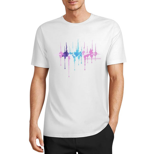 Men's Cotton Trendy T-shirt | Unique Abstract Design | Pop Radio Wave