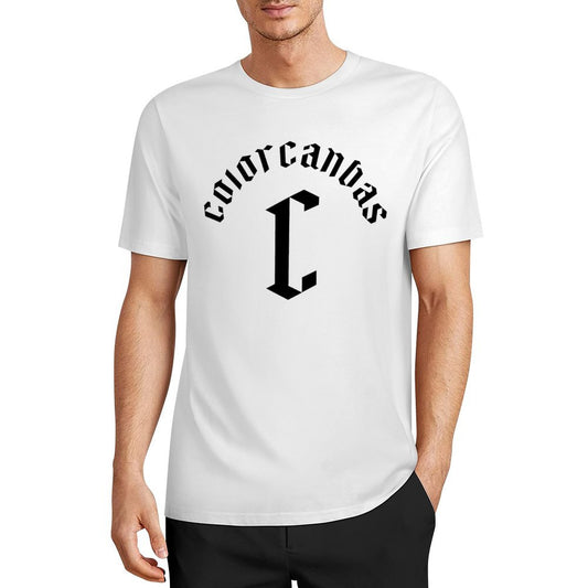 Men's pure cotton basic T-shirt | Brand letter combination print | Trendy logo | Comfortable and versatile