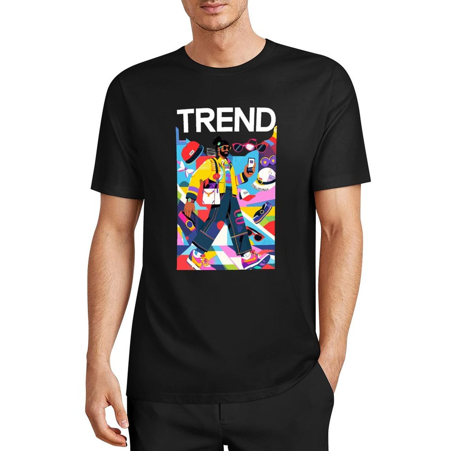 Men's Pure Cotton T-shirt | Comfortable And Versatile Trendy Top