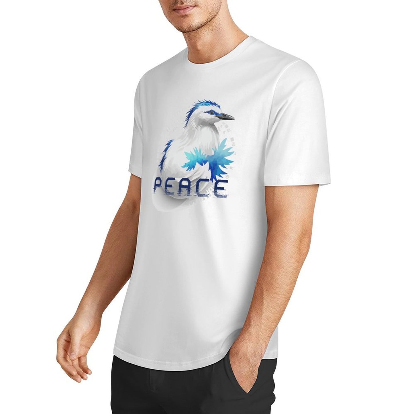 Men's 100% Cotton Short sleeved T-shirt | Trendy Print | Breathable Sweat Absorbing