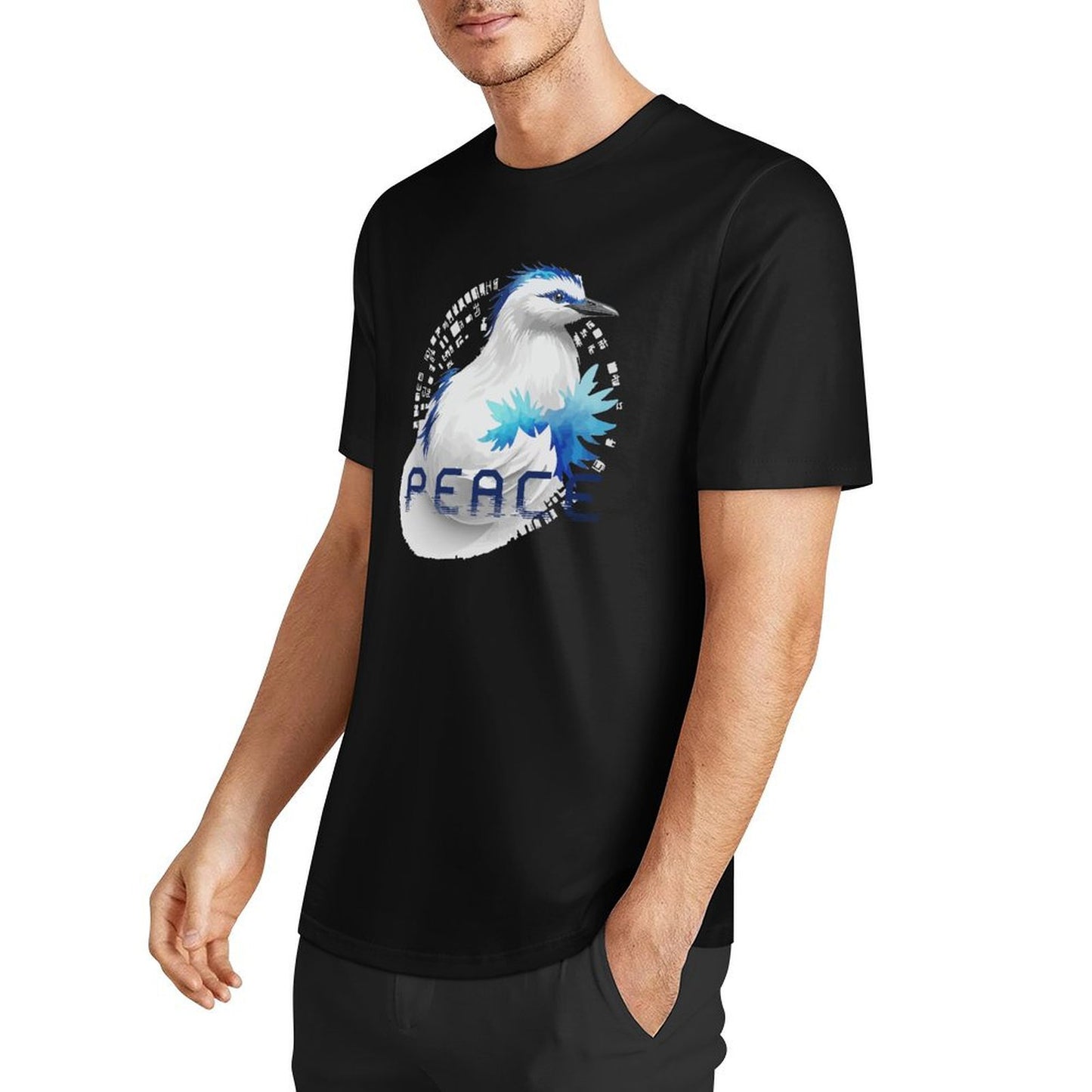 Men's 100% Cotton Short sleeved T-shirt | Trendy Print | Breathable Sweat Absorbing