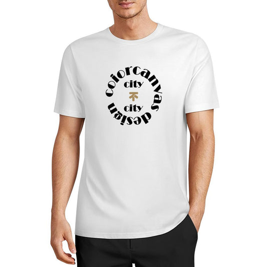 “City不City”Theme Men's T-shirt | 100% Cotton Basic | Lightweight and Breathable for Daily Commuting
