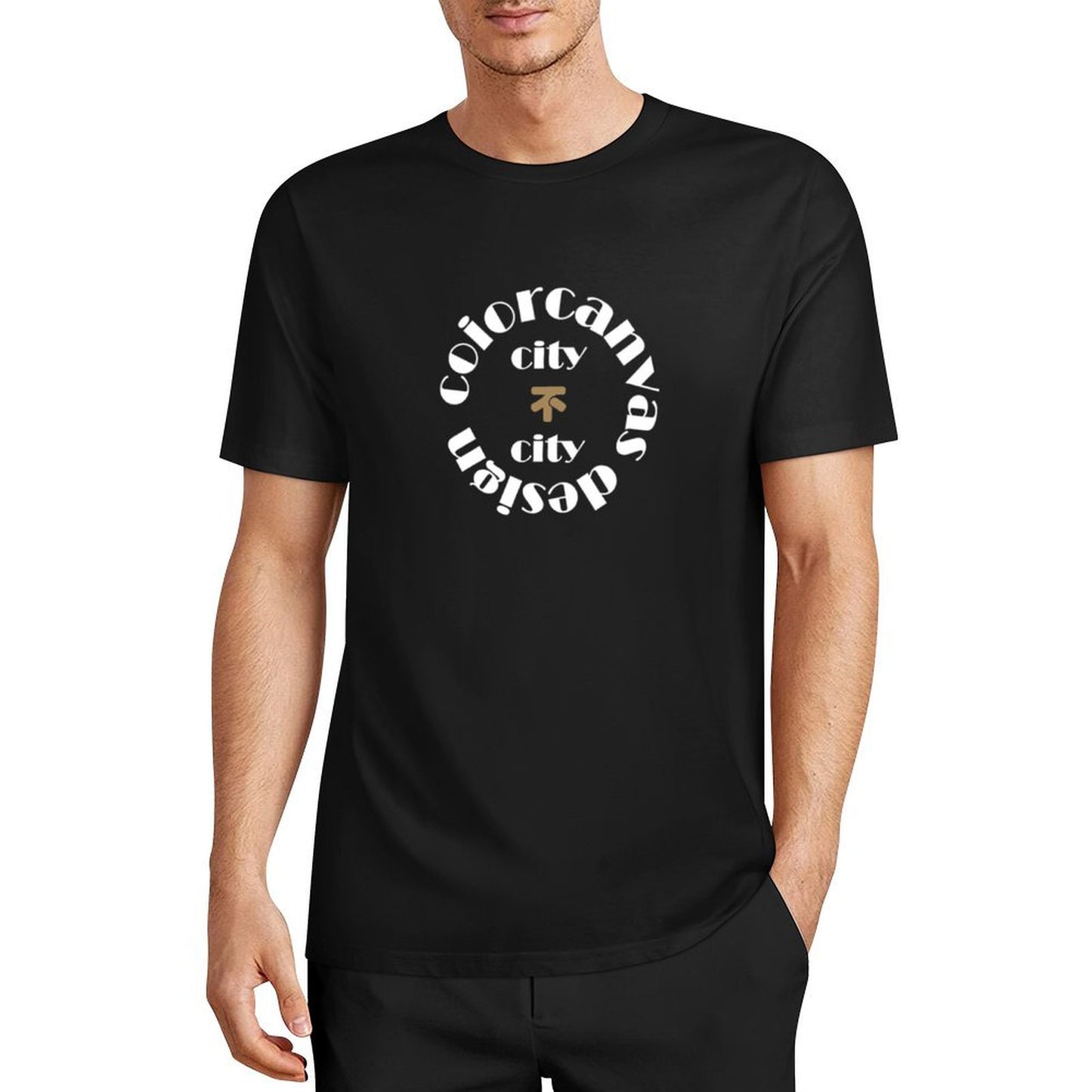 “City不City”Theme Men's T-shirt | 100% Cotton Basic | Lightweight and Breathable for Daily Commuting