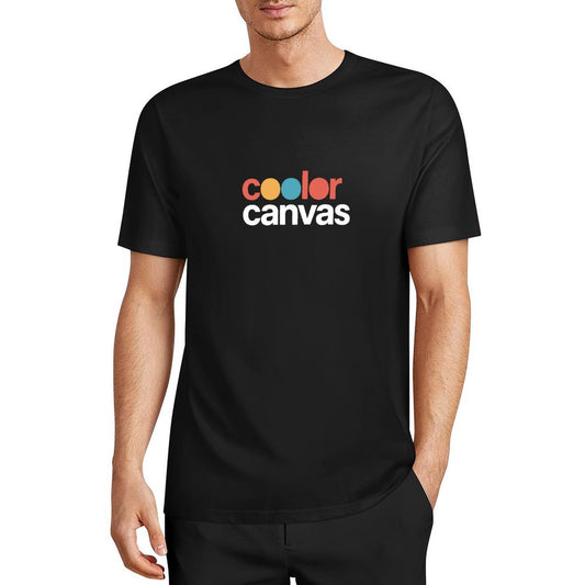 Men's all cotton printed T-shirt | Brand logo design | 100% cotton breathable | Casual and versatile summer style