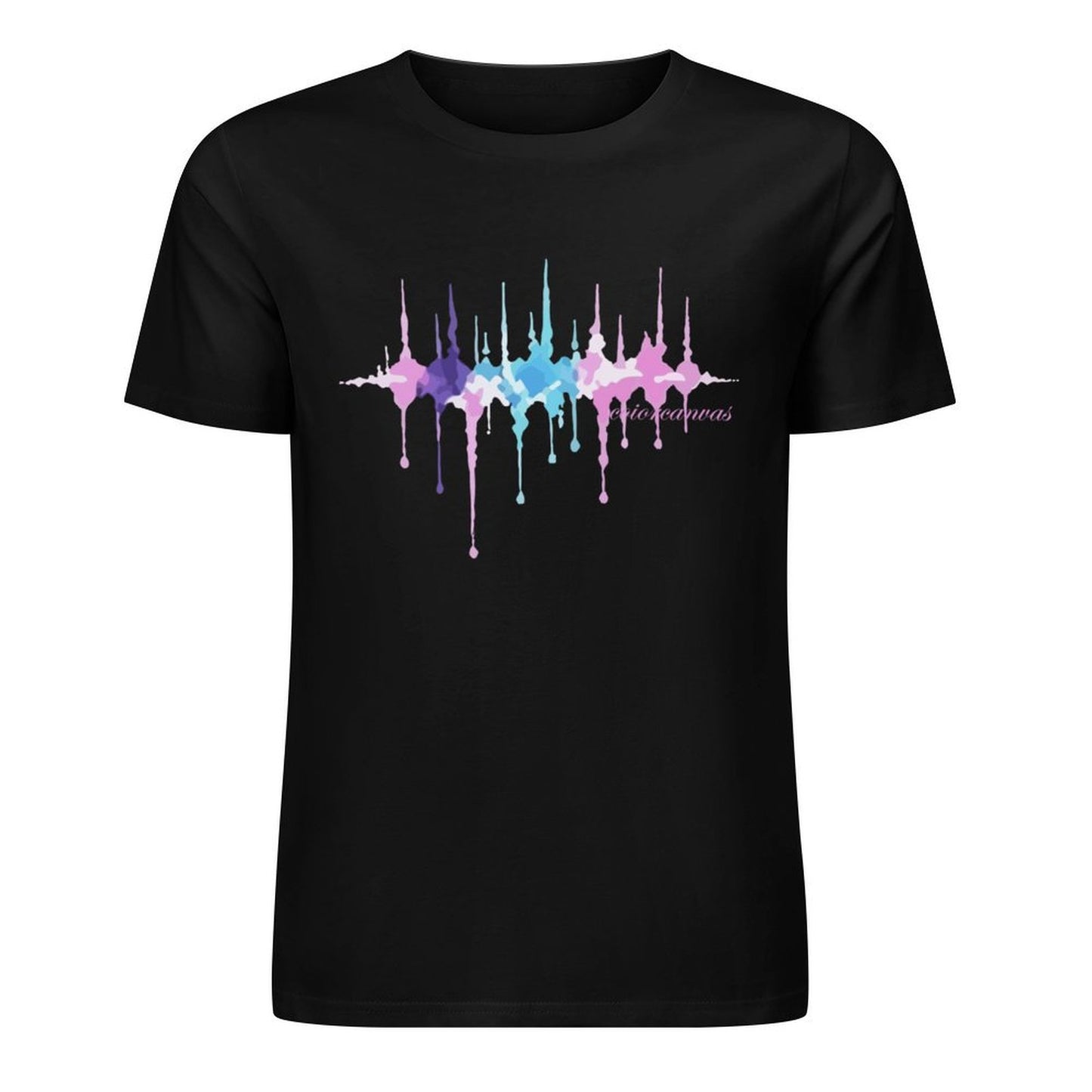 Men's Cotton Trendy T-shirt | Unique Abstract Design | Pop Radio Wave