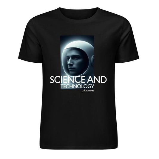 Astronaut Technology Theme Pure Cotton T-shirt | Comfortable and Versatile Men's Top