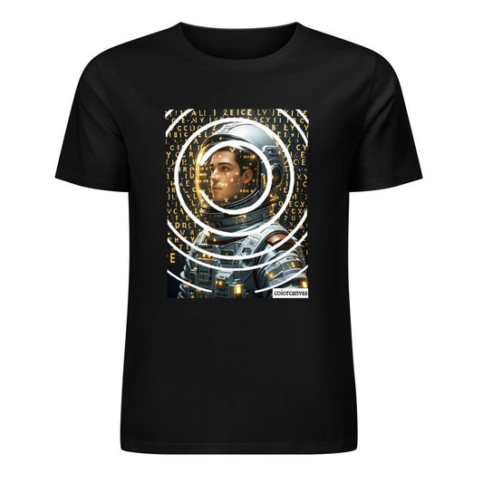 Interstellar Explorer | Technology inspired astronaut print men's pure cotton T-shirt