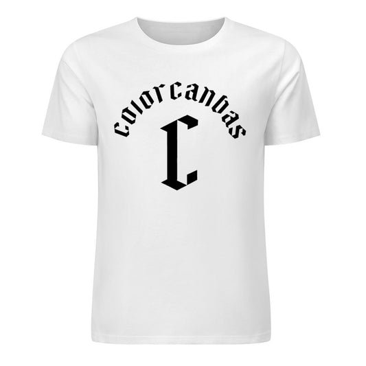 Men's pure cotton basic T-shirt | Brand letter combination print | Trendy logo | Comfortable and versatile